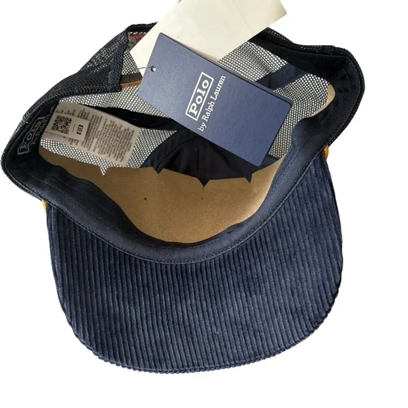 🆕 Polo Ralph Lauren Men’s Dove Peace Love Corduroy Trucker Baseball Cap OS - Picture 7 of 7